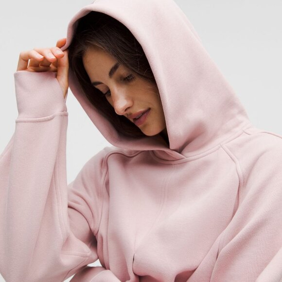 Scuba Cropped Wrap Pullover Hoodie - Picture 8 of 8